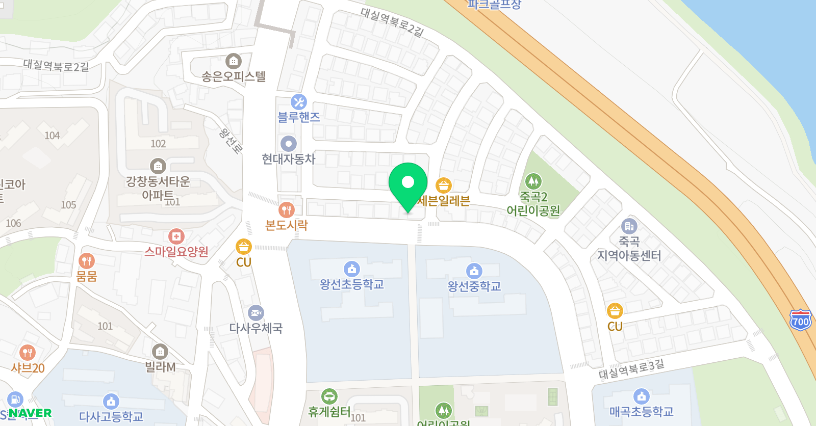 푸르넷 두드림 학원 위치