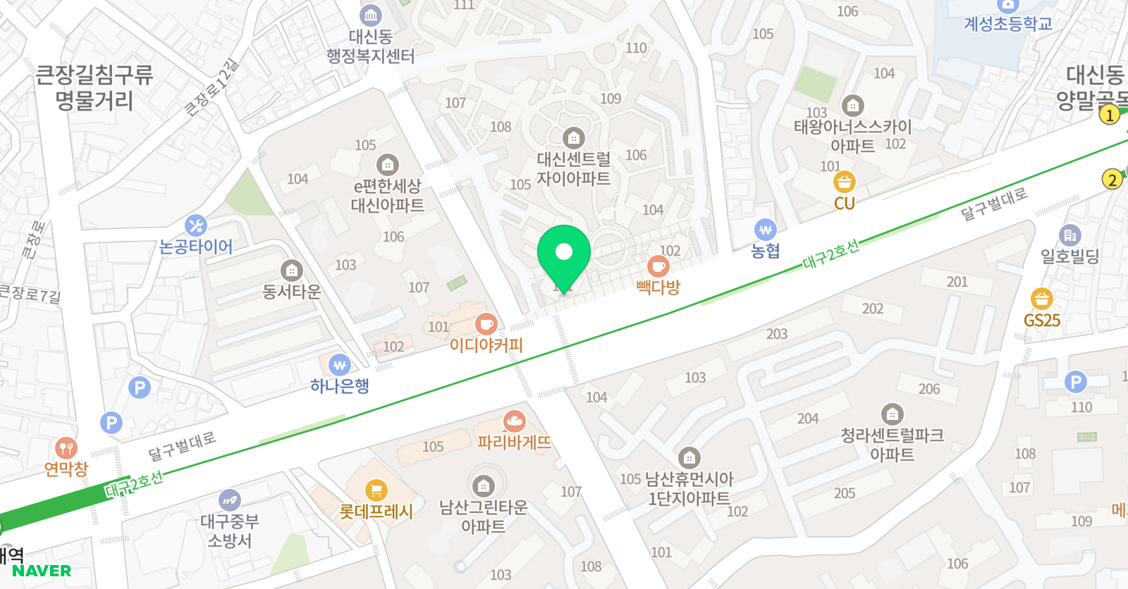 목샘 영어 위치
