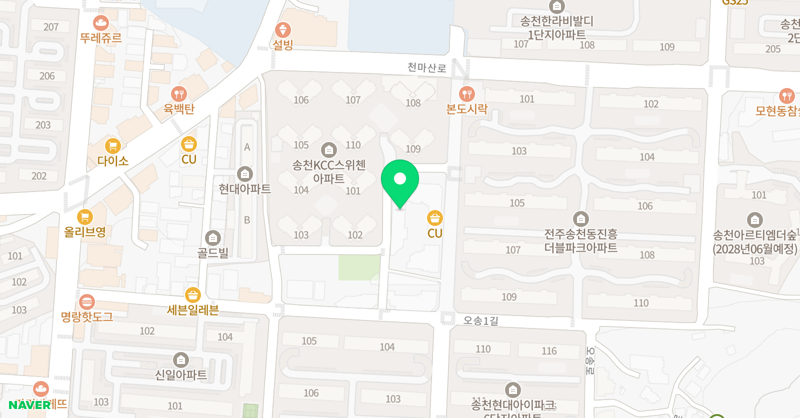 맘스 영수학원 위치