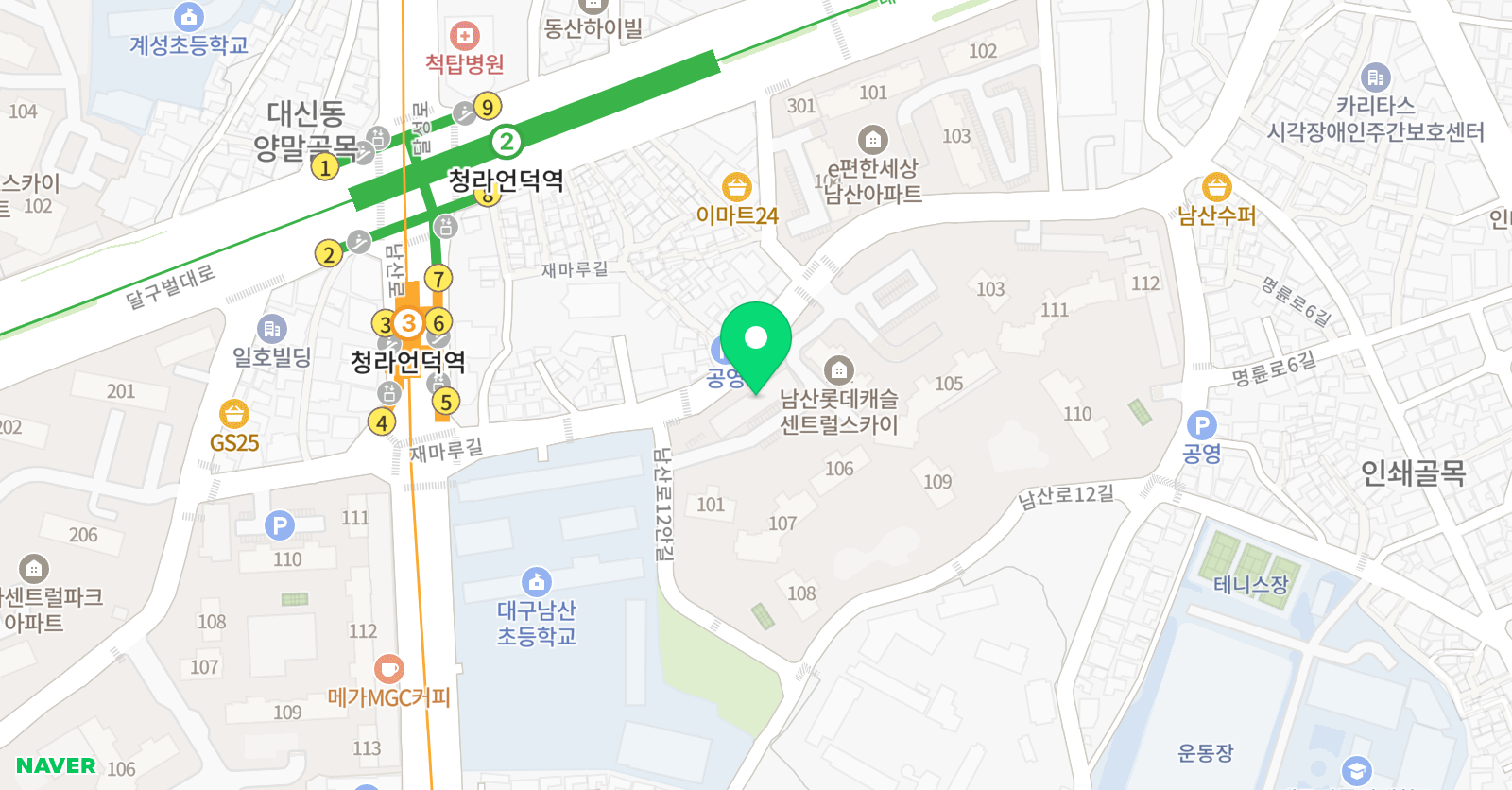 피올레 음악 위치