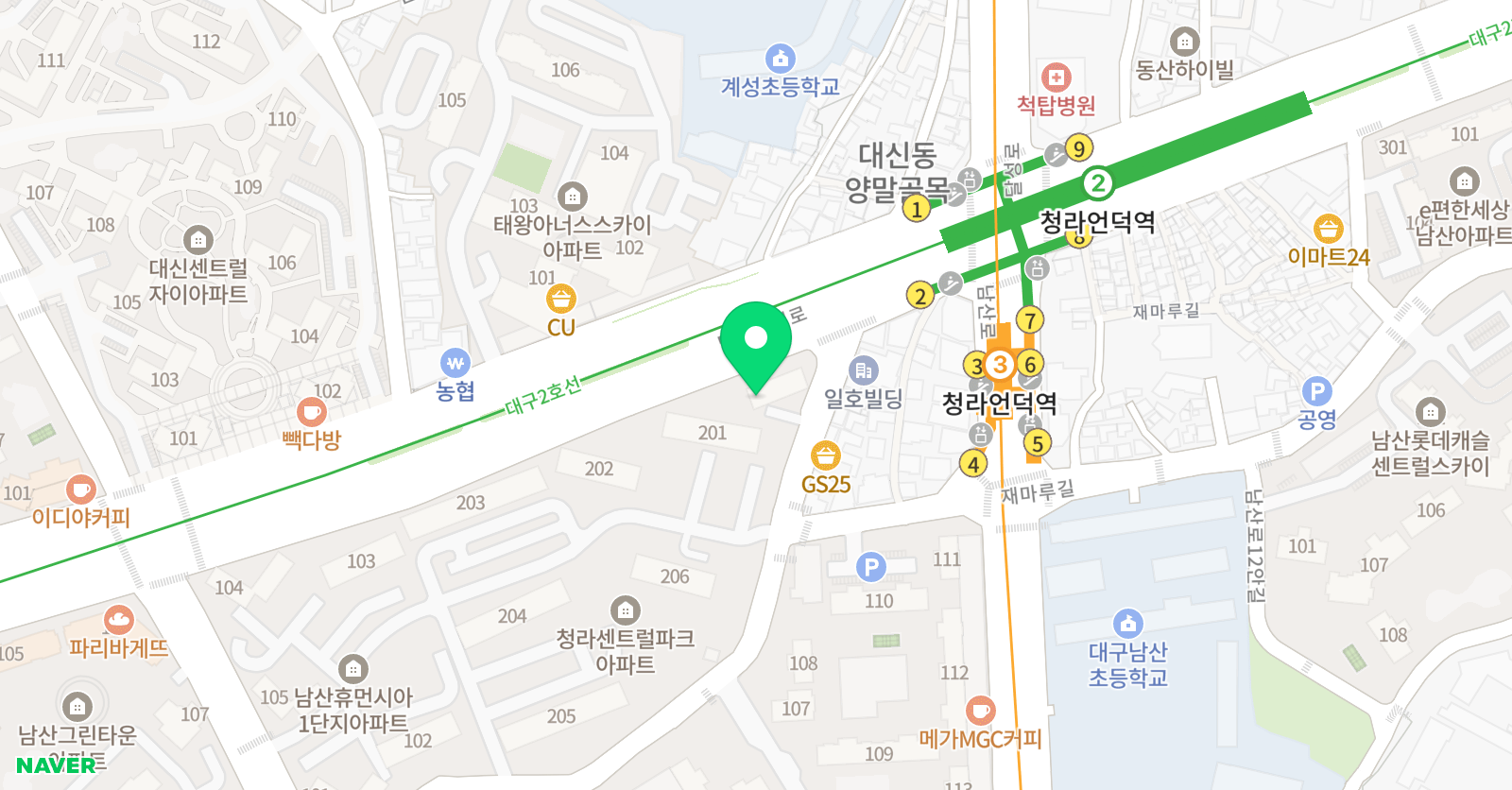 스마트해법 수학 남산미쉘점 위치