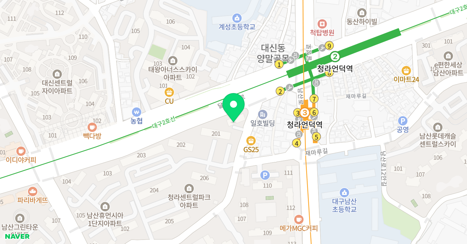 깨담 수학 위치