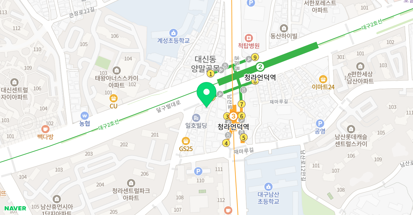 청담수학원 위치