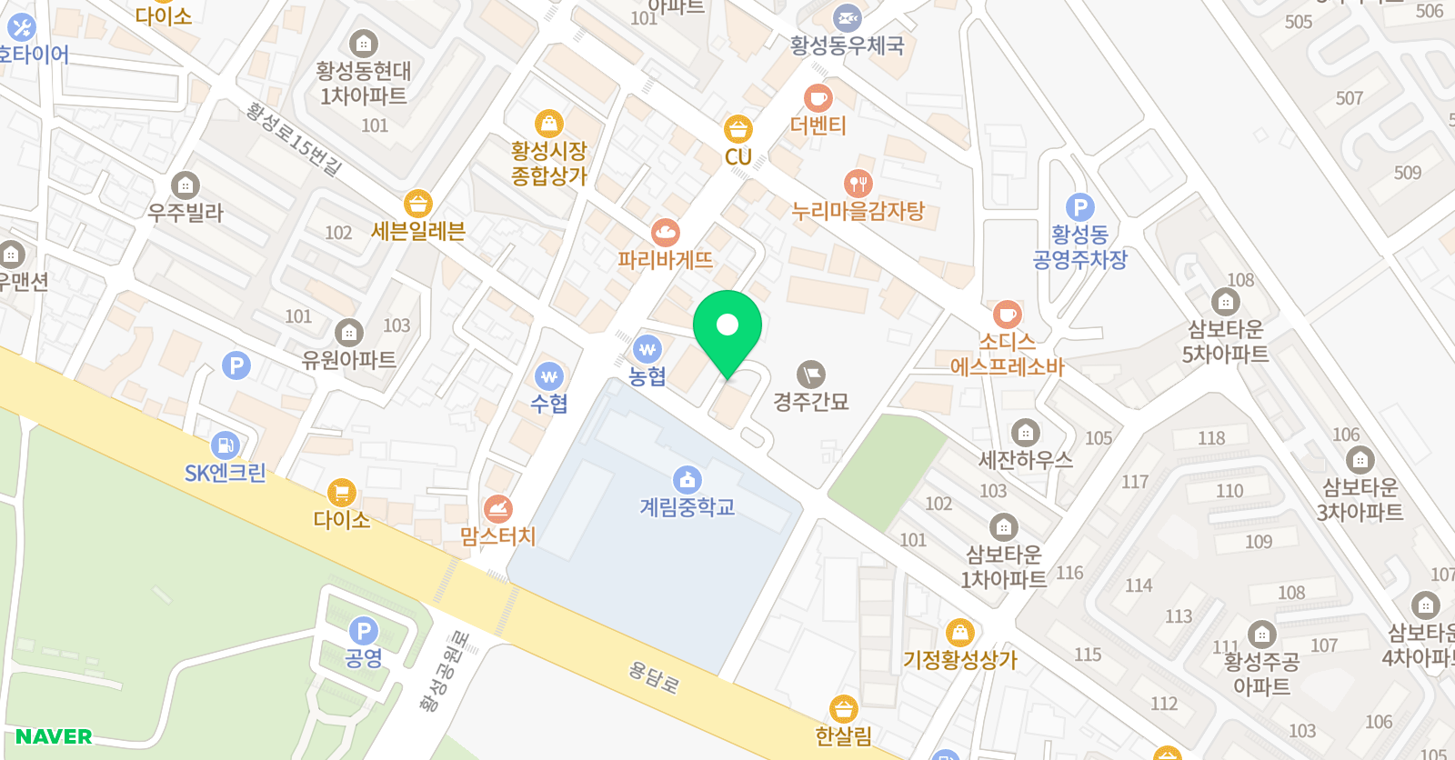 난다과학학원 위치