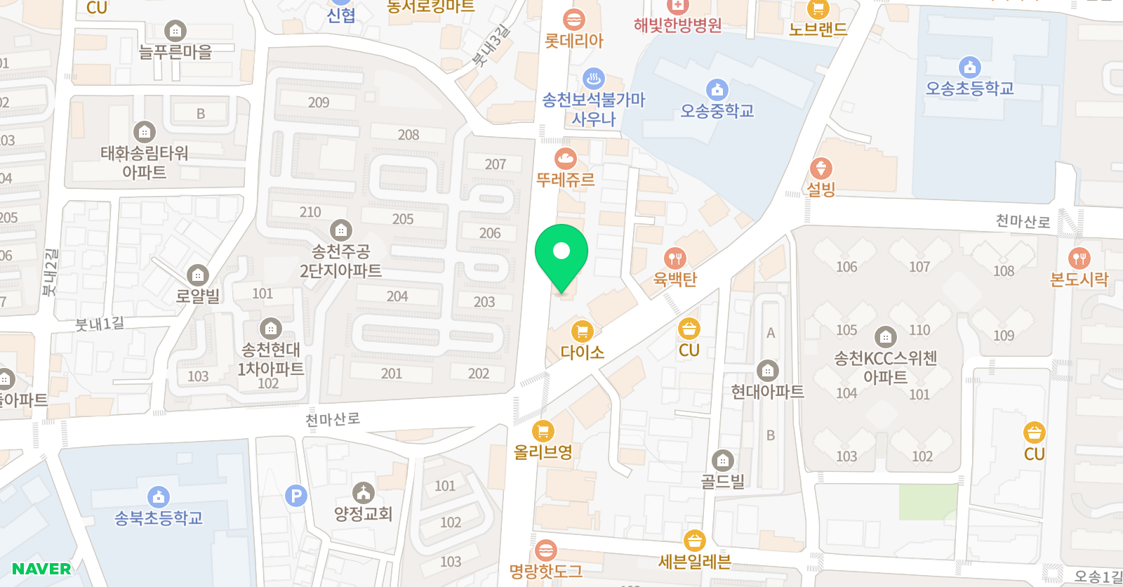 심지환 수학전문학원 위치