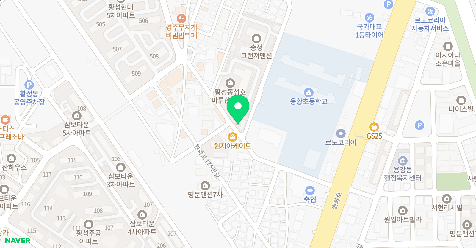 푸르넷 바른 학원 위치