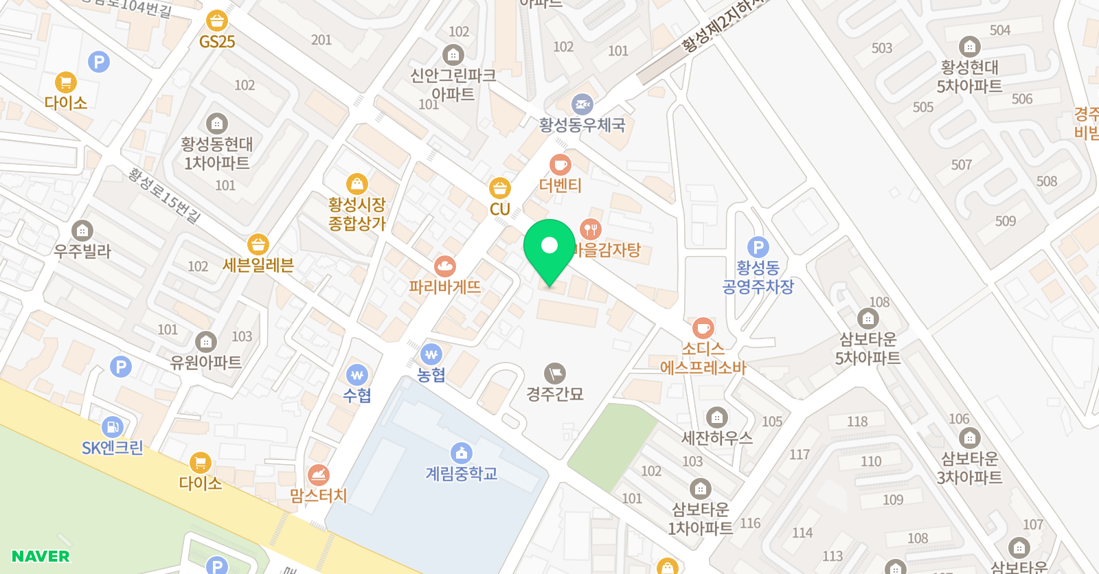 올리브 학원 위치