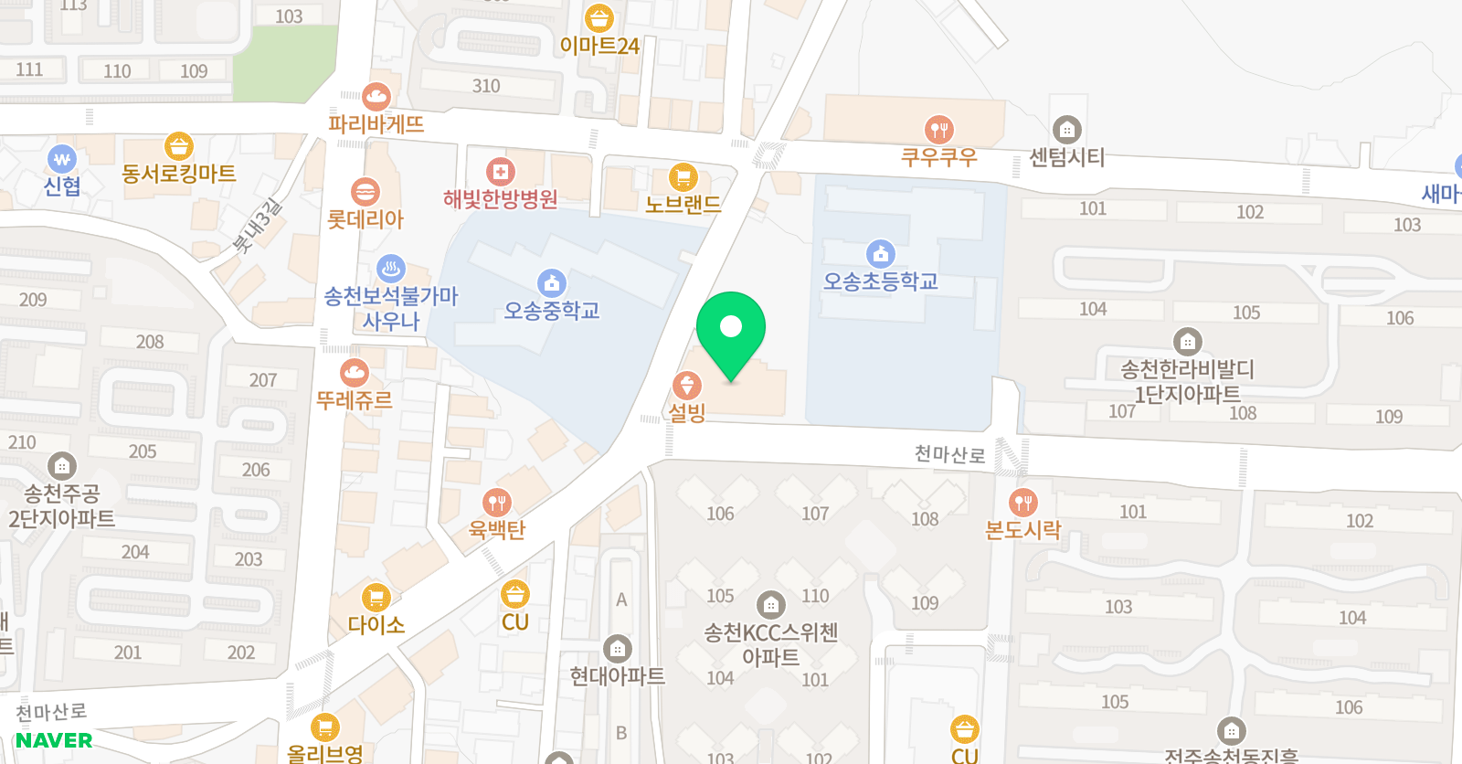 매쓰플랜 수학학원 위치