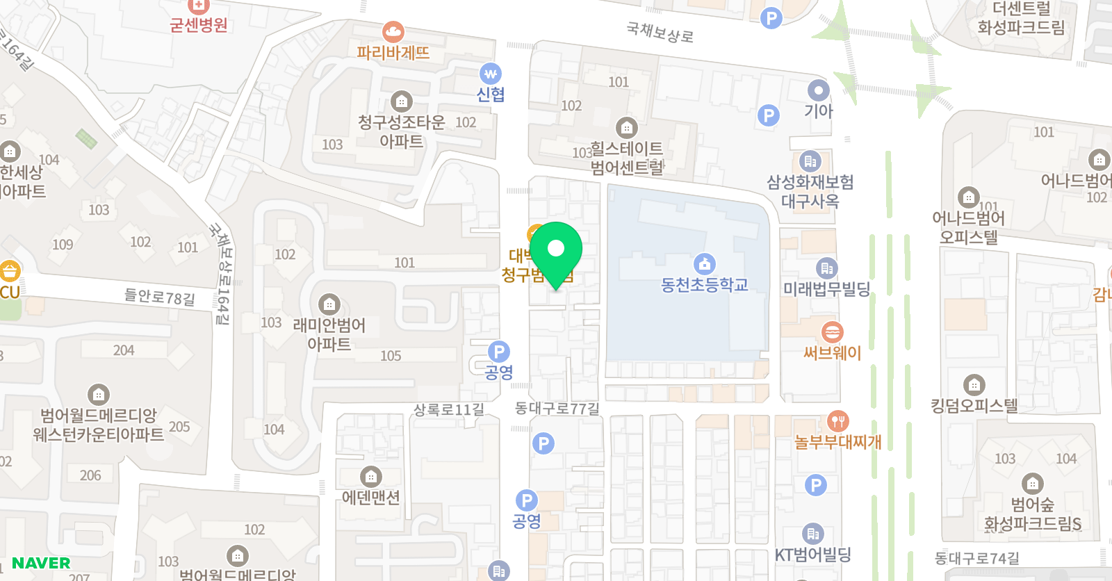 뮤엠영어 범어동천캠퍼스 위치