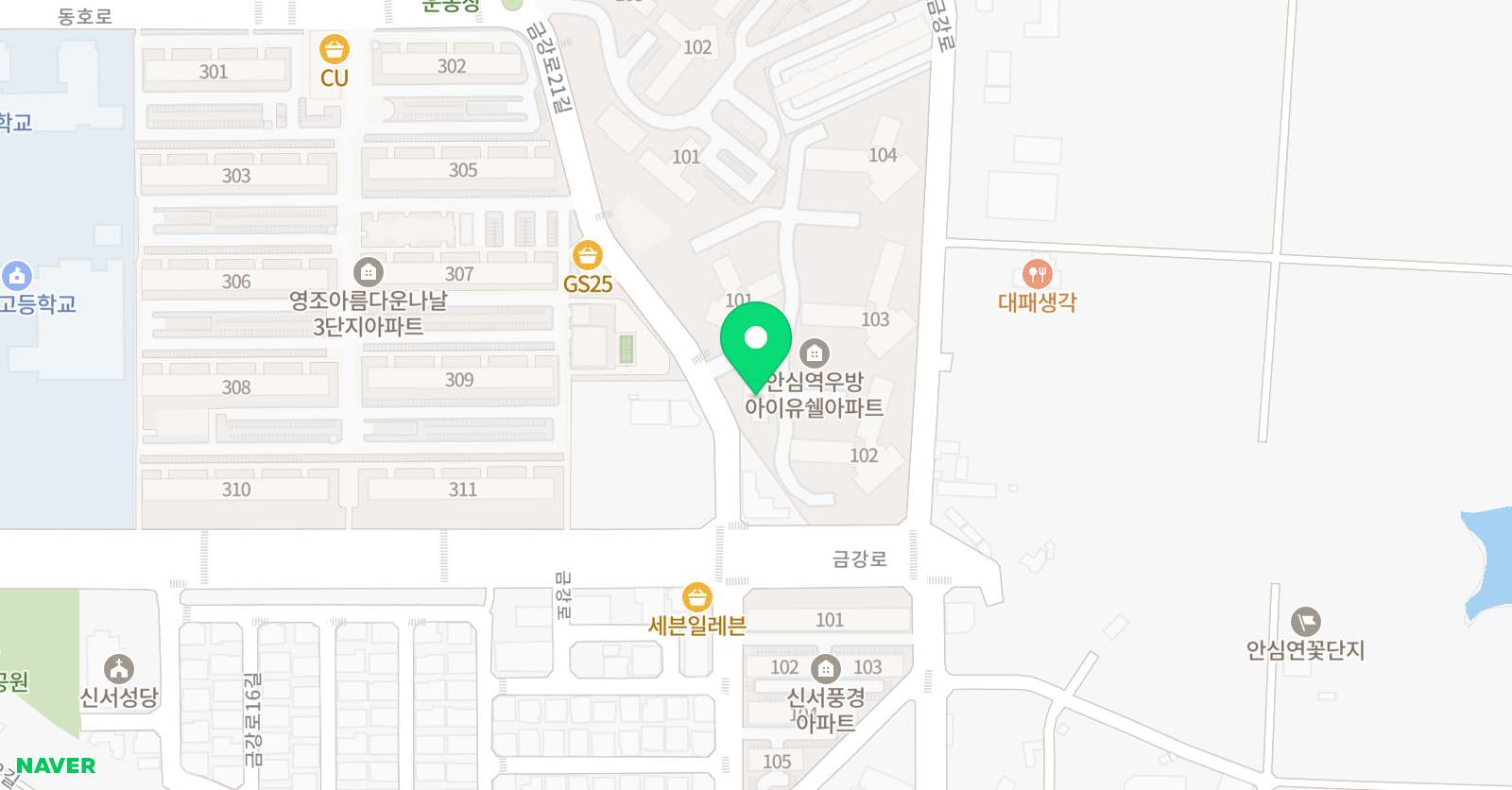 태권사랑 태권도장 위치