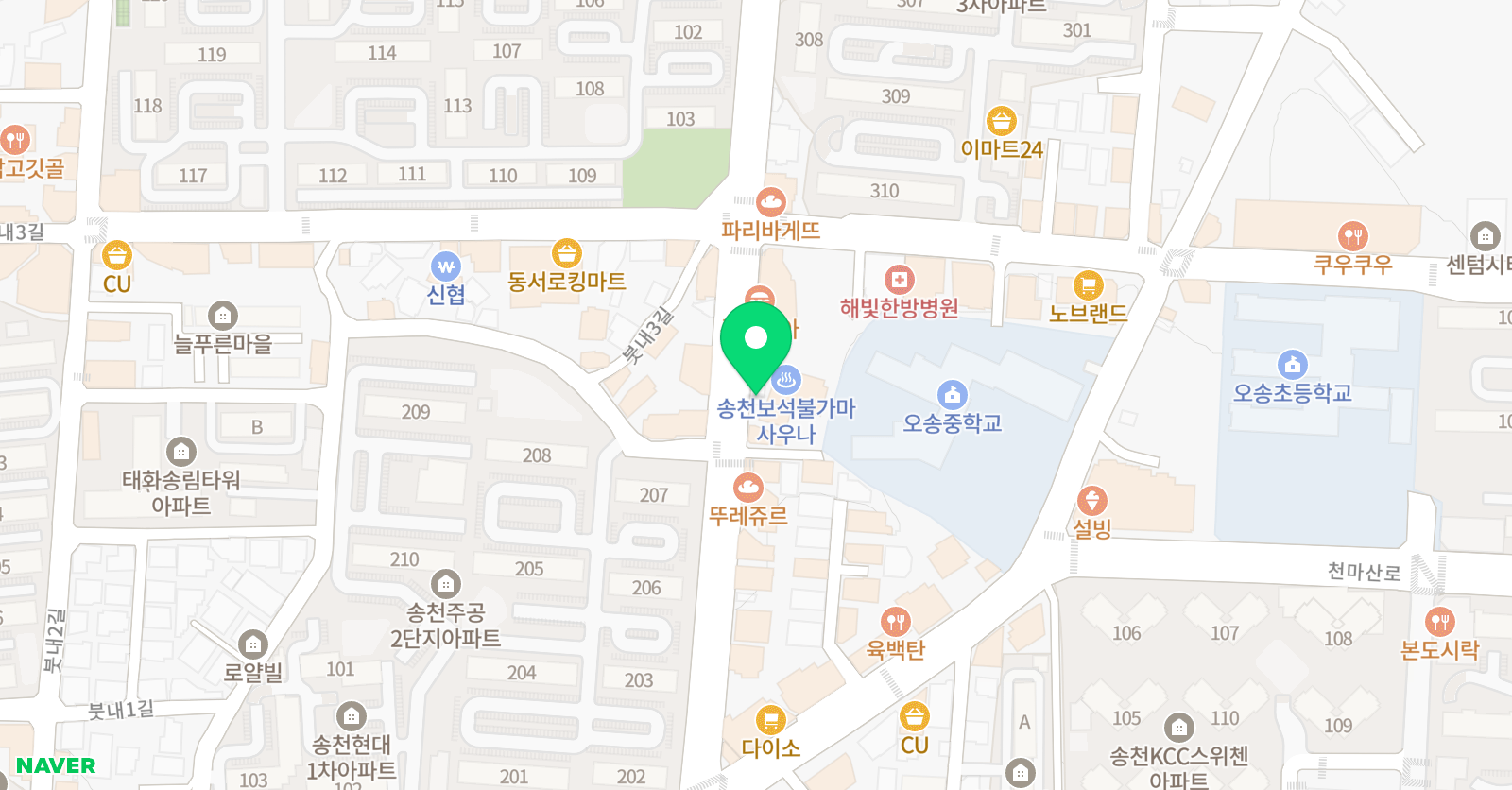 박앤양 수학영어학원 위치