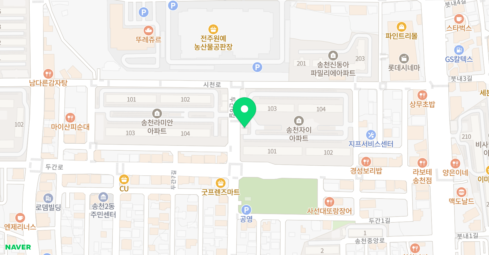 지앱앰 특목학원 위치