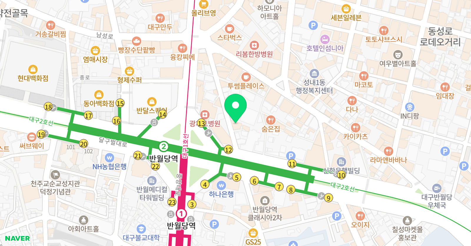 파이브 뮤직앤댄스학원 위치