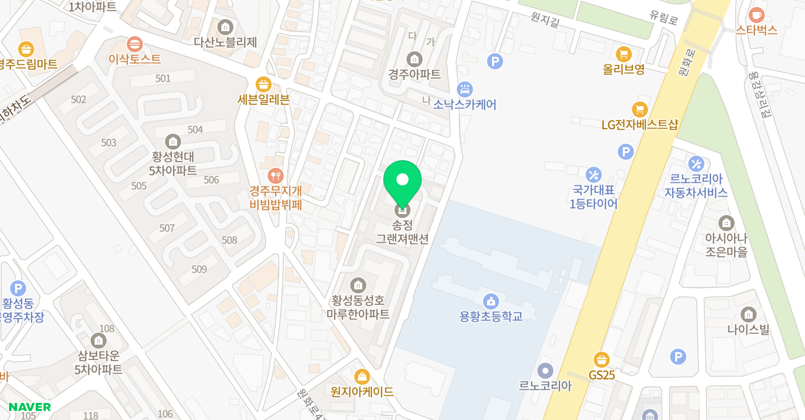 눈높이예스클래스 용황점 위치