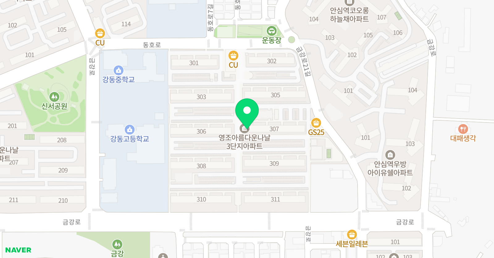라이라이 중국어 동호점 위치