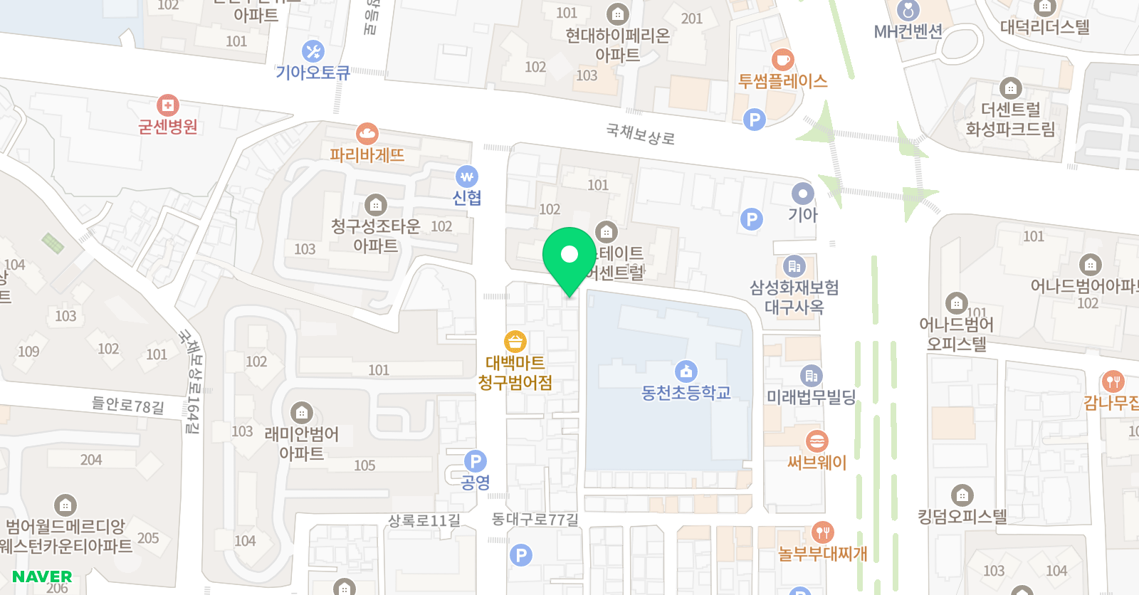 책통클럽 범어동천센터 위치