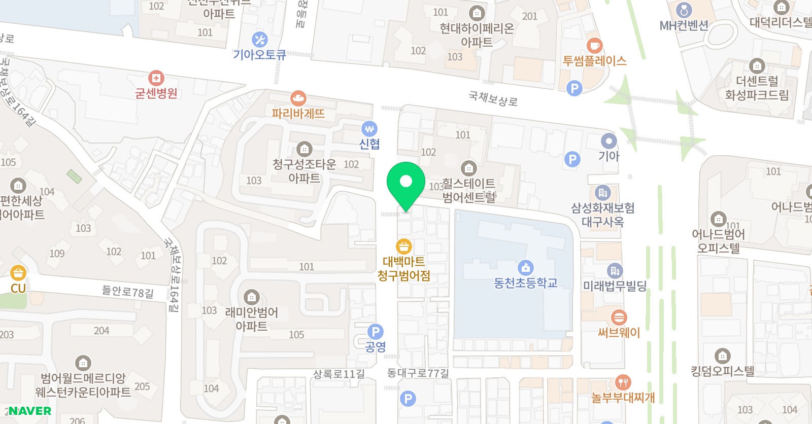 꿈나무 태권도 위치