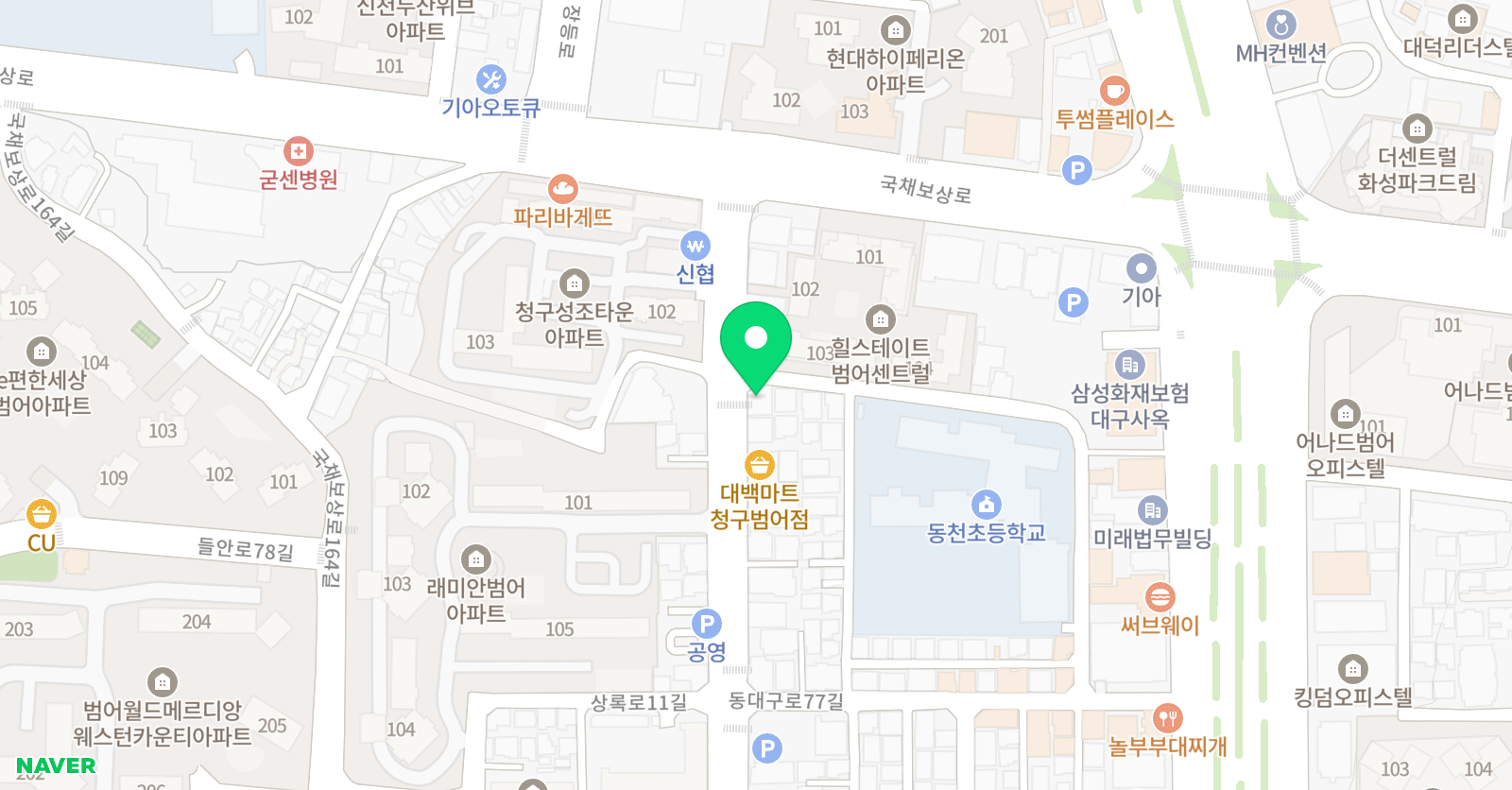 웅진씽크빅 씽크빅 범어센터 학원 위치