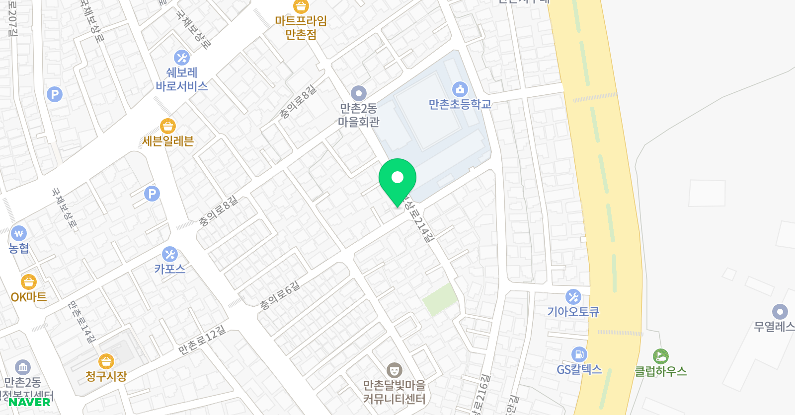 공터영어만촌초센터 위치