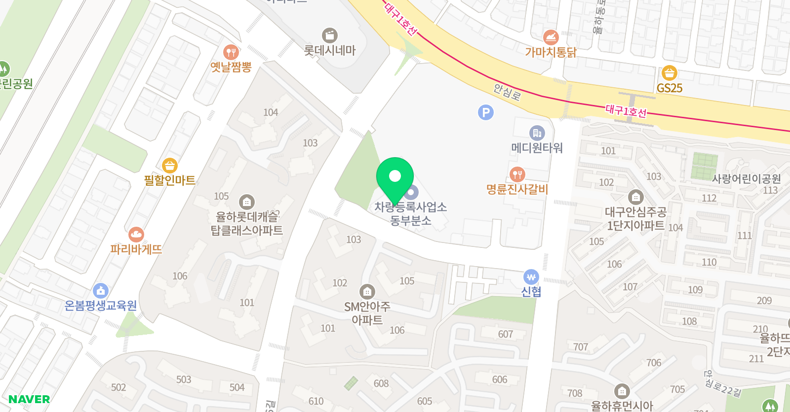 엘리프 어학원 율하캠퍼스 위치