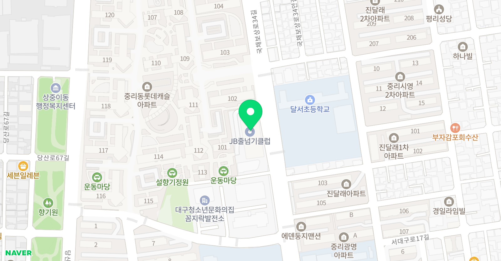 JB줄넘기클럽 위치