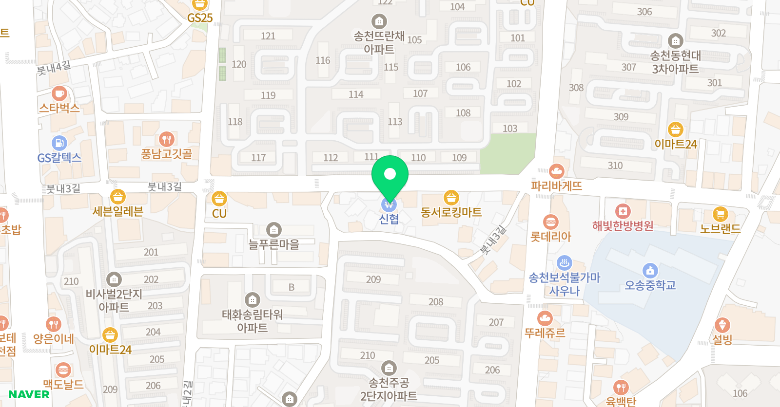 탑스코어 영어수학학원 위치