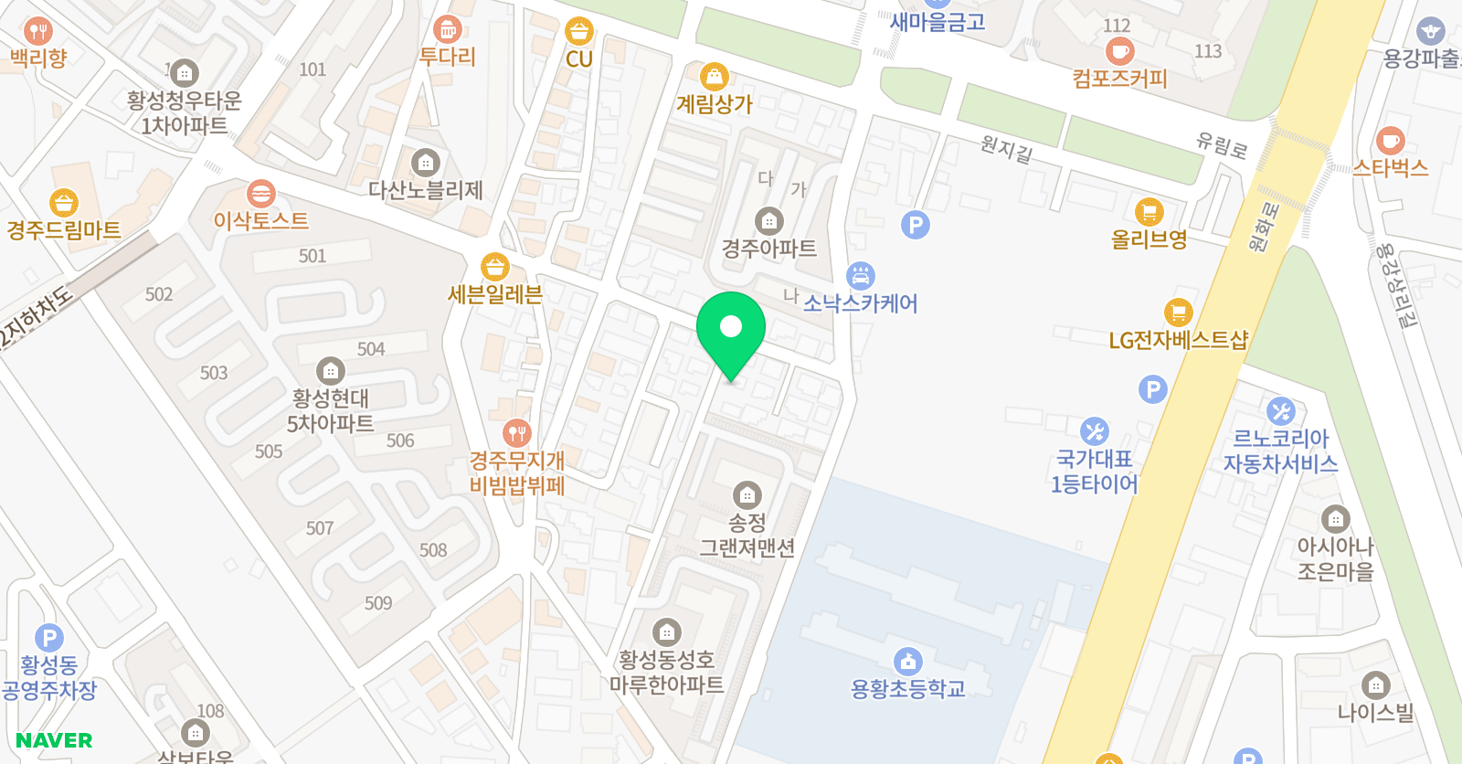 지능숲 수학전문학원 위치