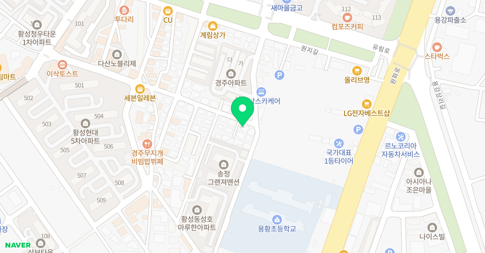 예바 음악학원 위치