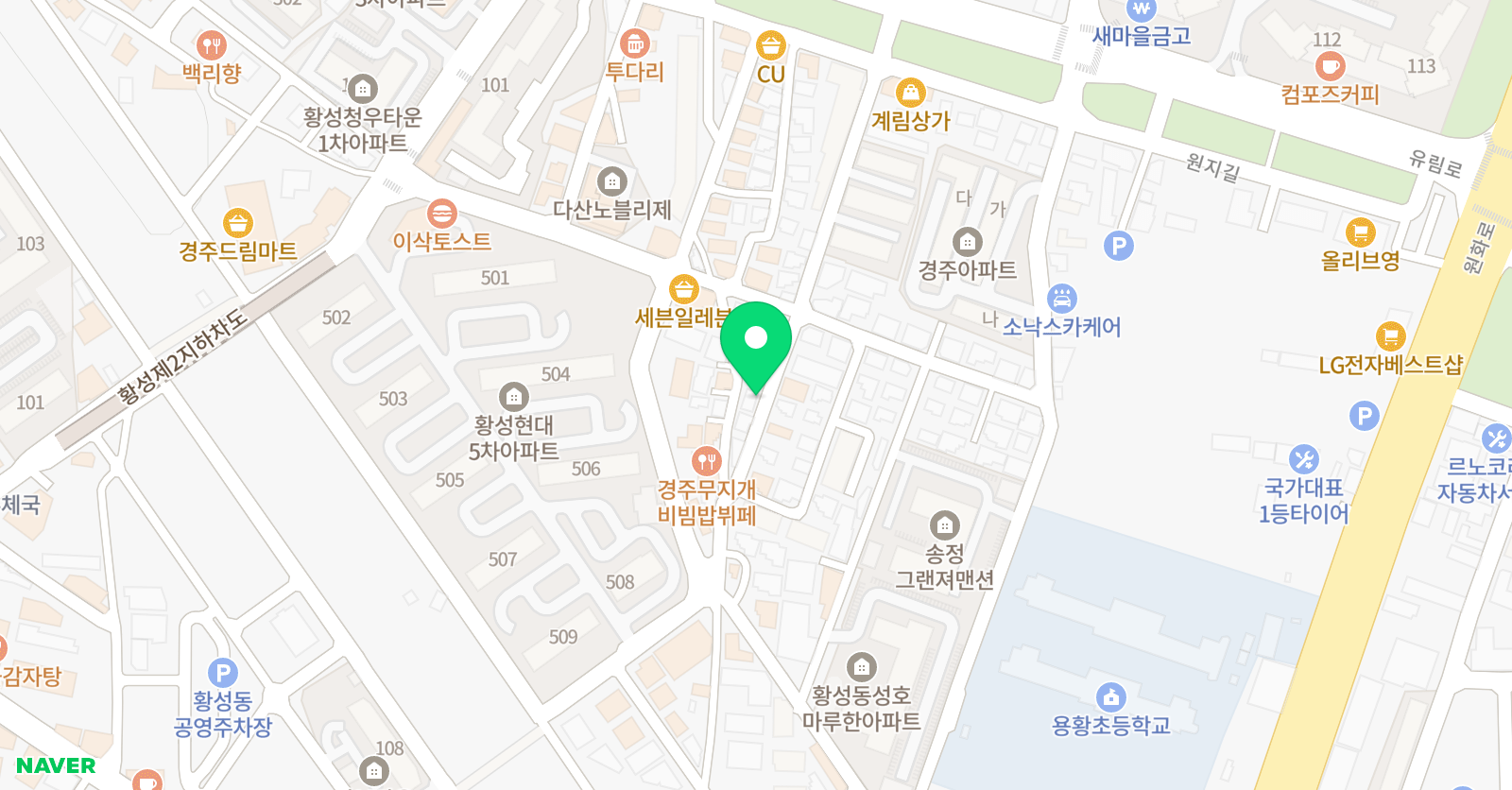 아트인유 미술학원 위치