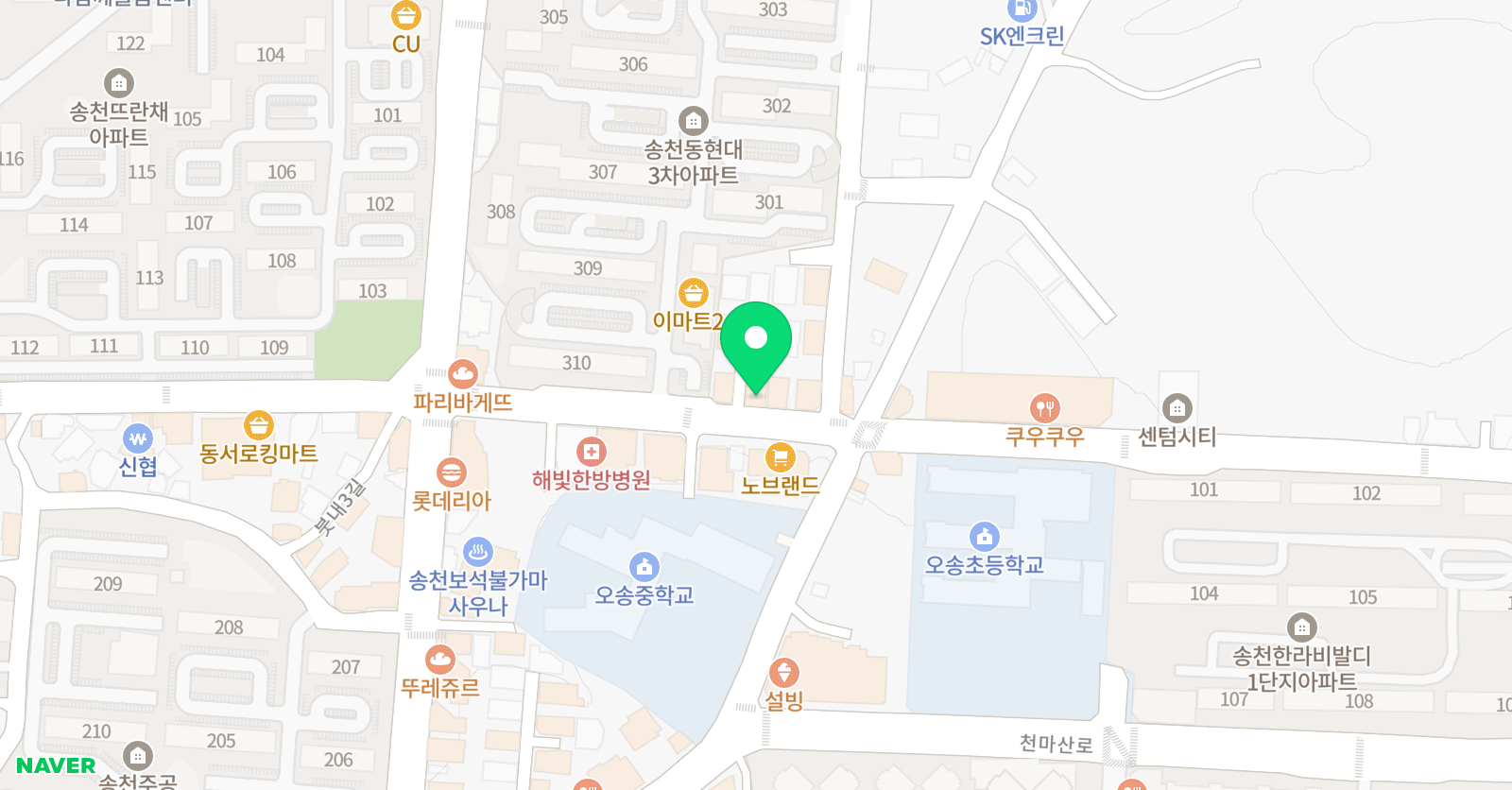 김현아 수학학원 위치