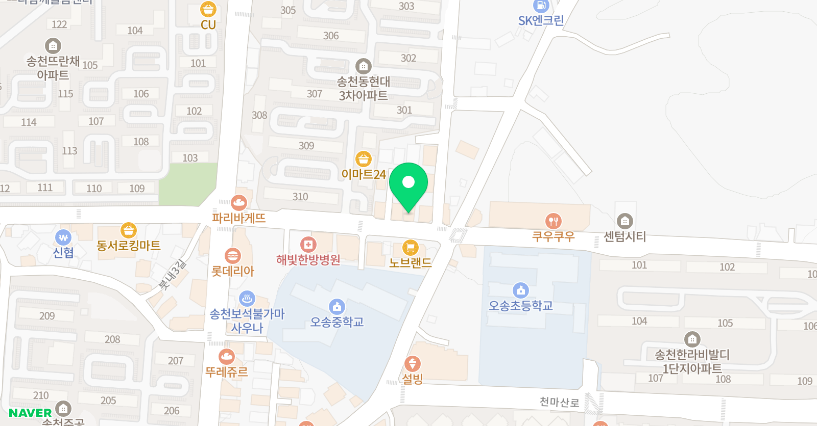 최상위 수학학원 위치