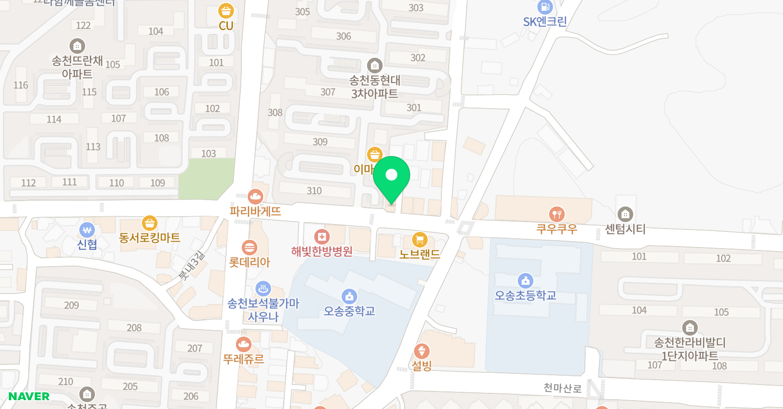 더오름 과학학원 위치