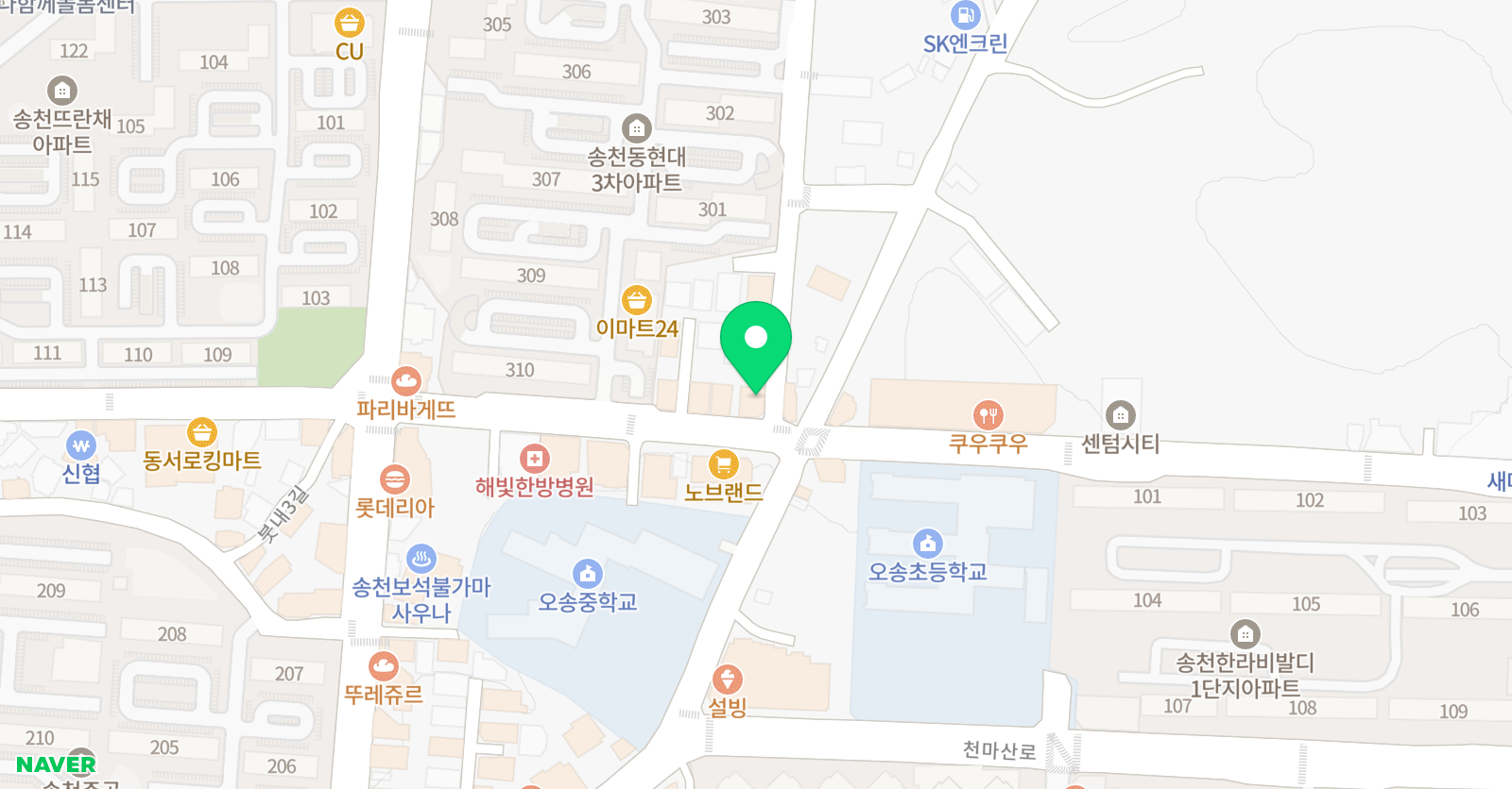 메세지 수학학원 위치