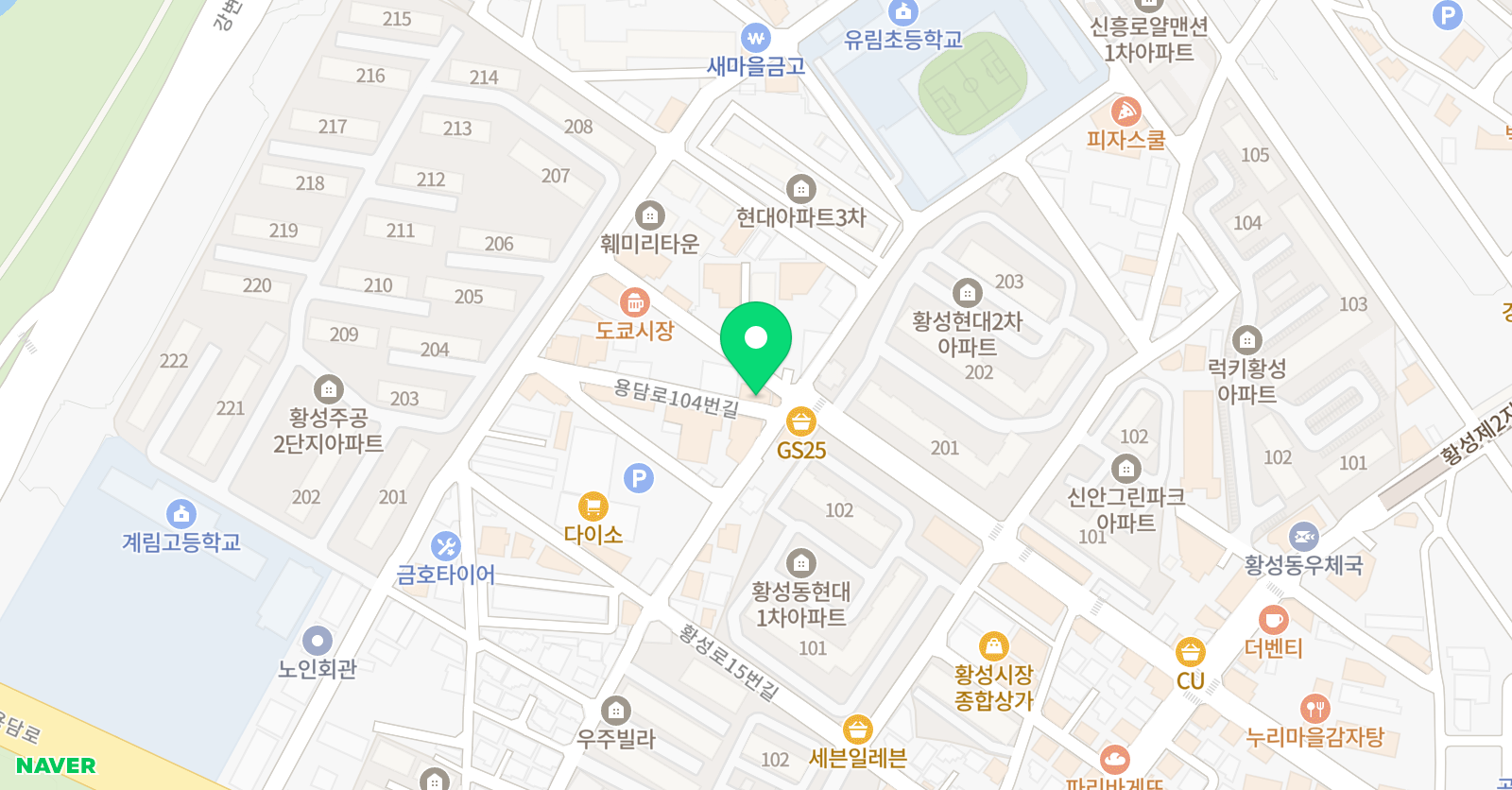 일품 영수학원 위치