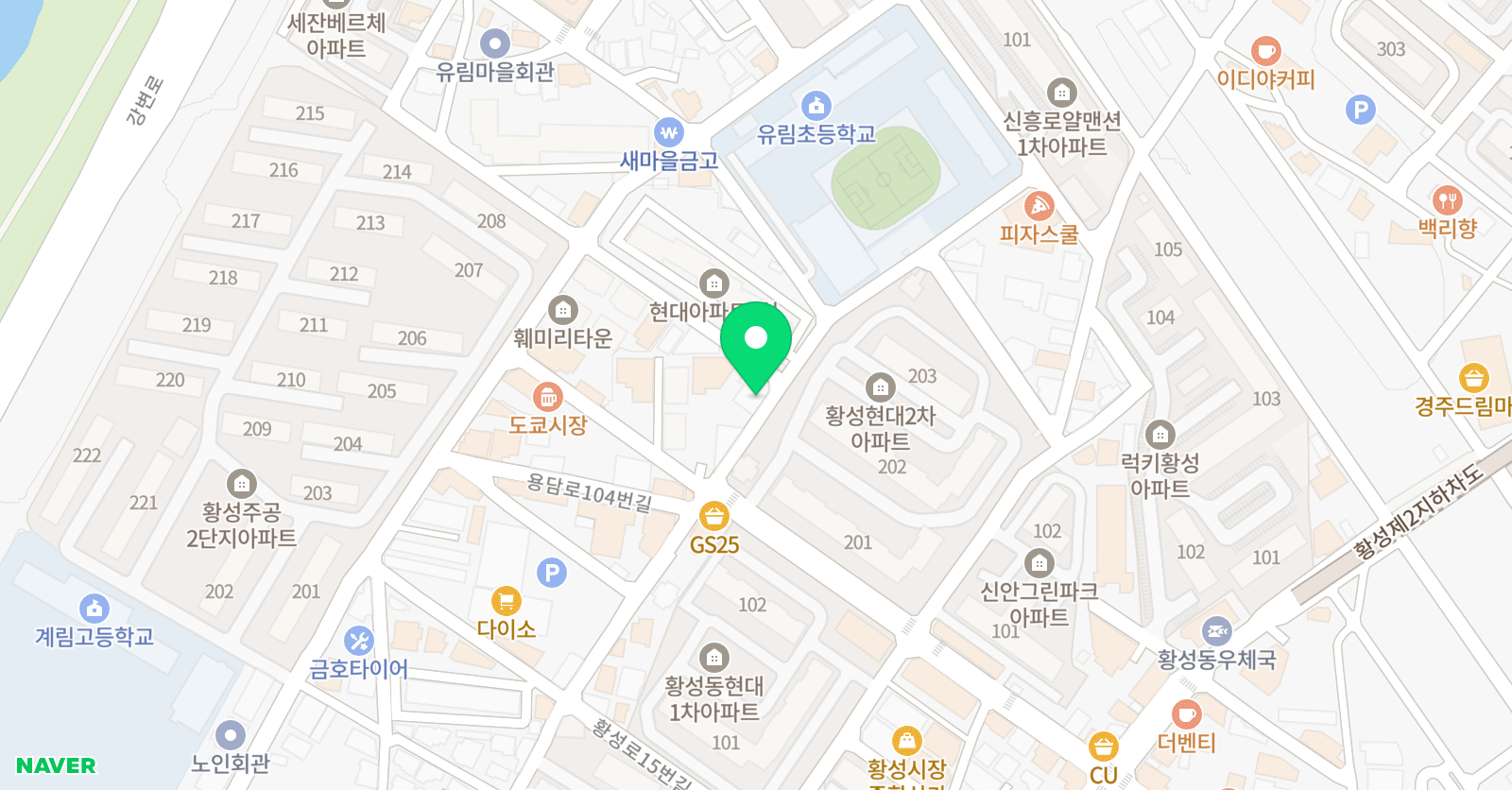 스마트해법 수학 지금공부황성 학원 위치
