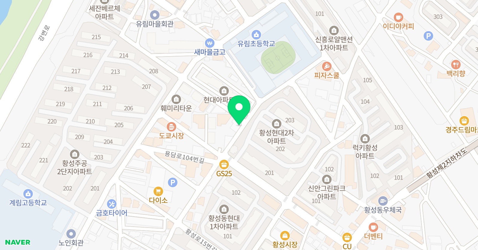 다산 독서논술학원 위치