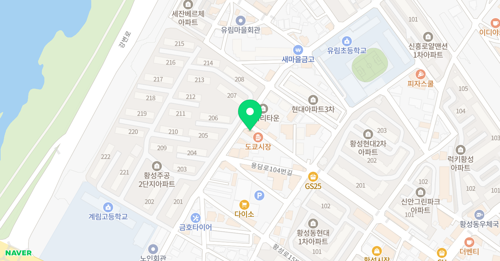 조이잉글리시 어학원 황성점 위치