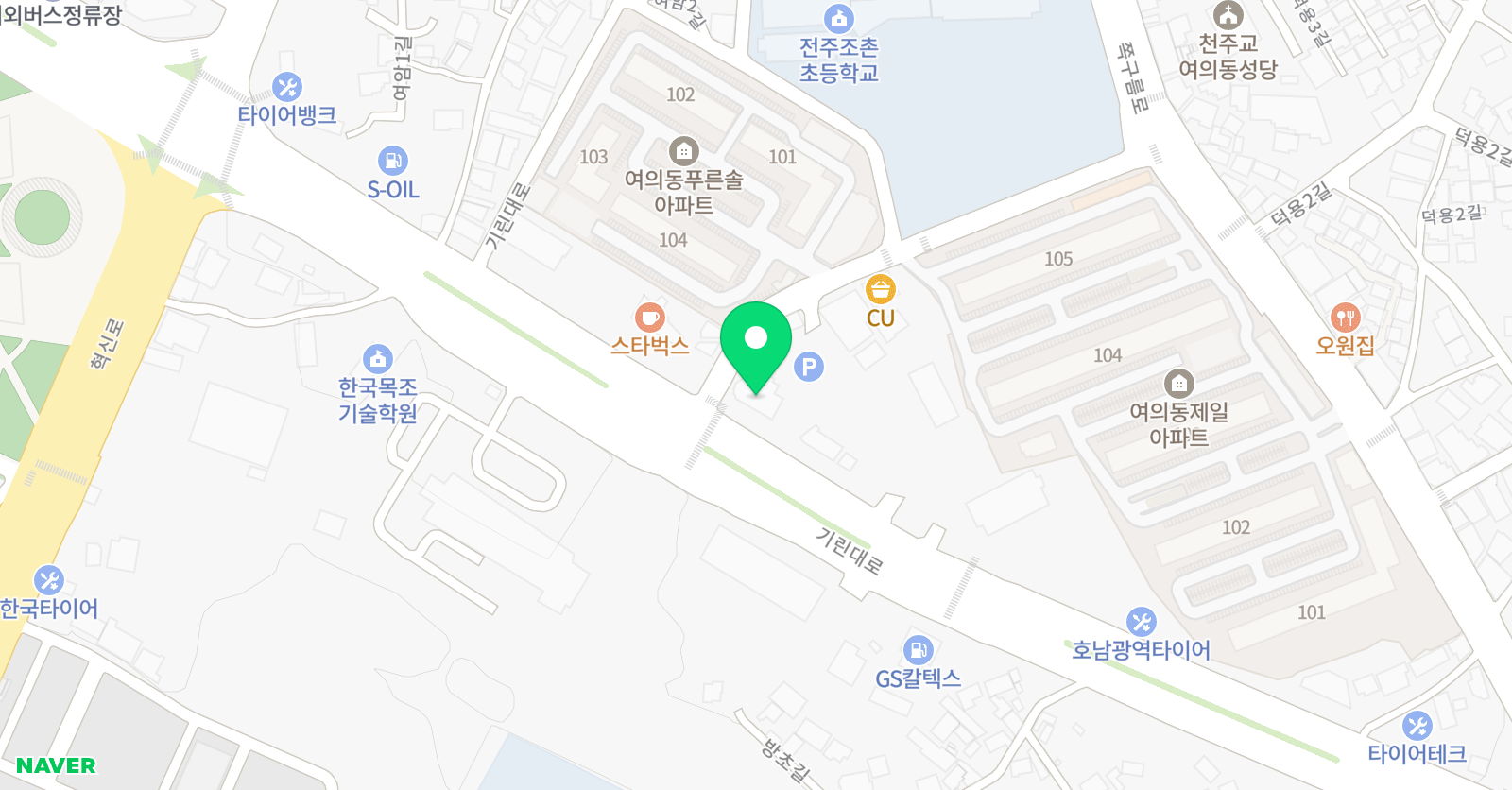 국가대표상무 태권도장 위치