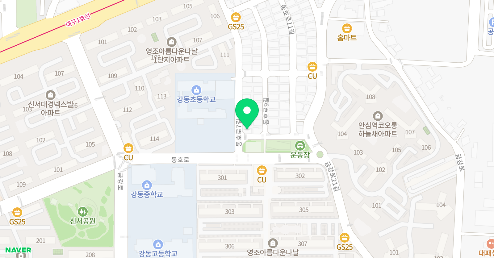 Gee 영어 위치