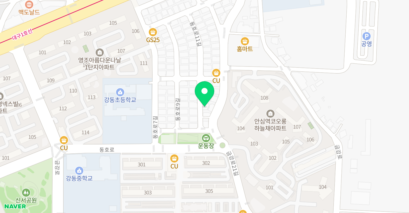 소리숲 피아노음악교습소 위치