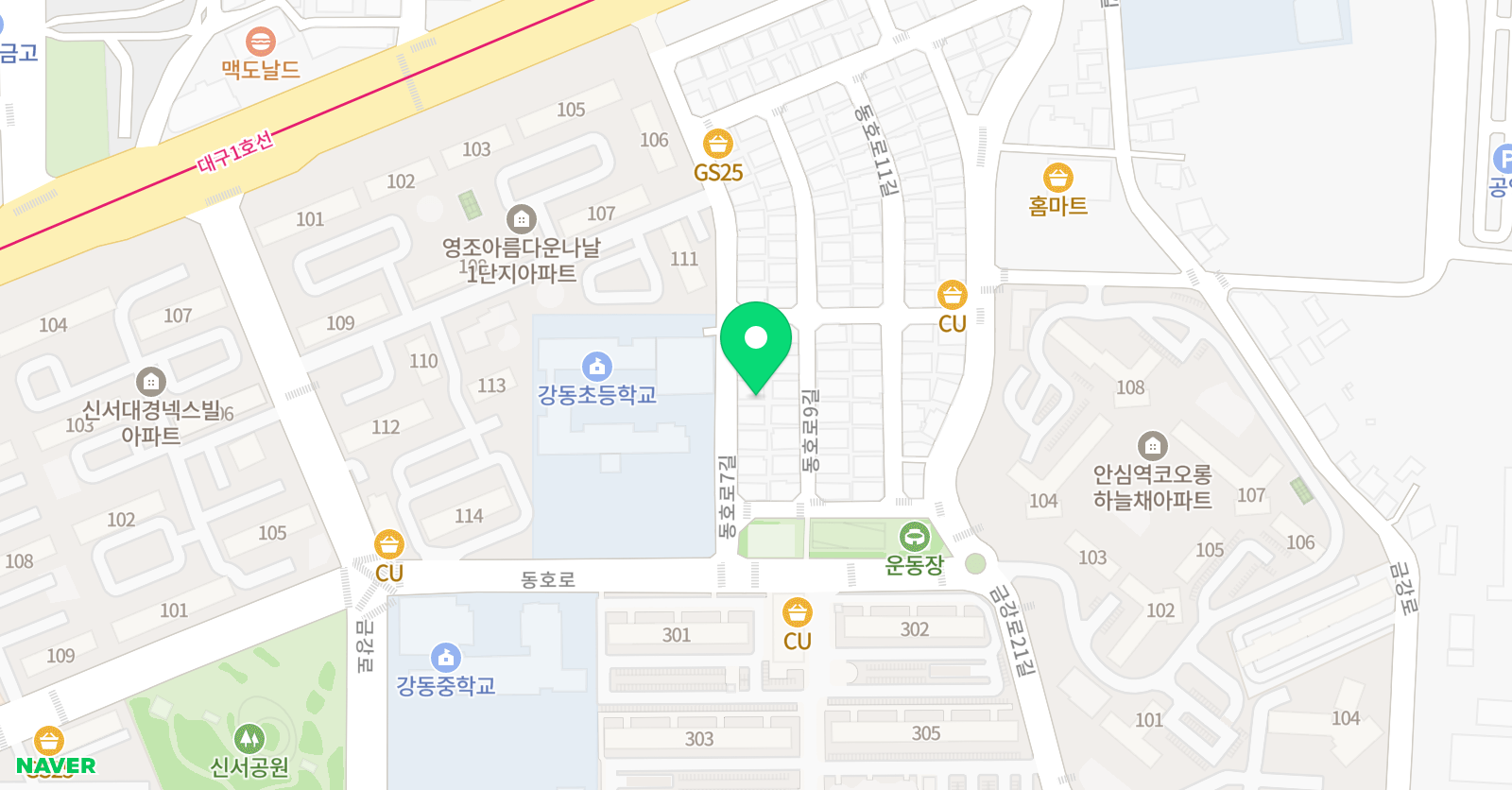 탑쌤 영어 위치