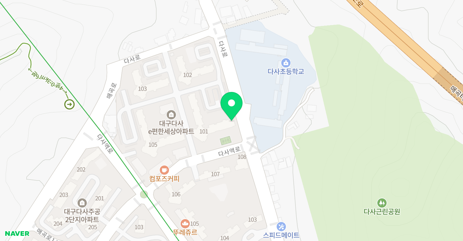 차쌤 공부방 다사초 위치