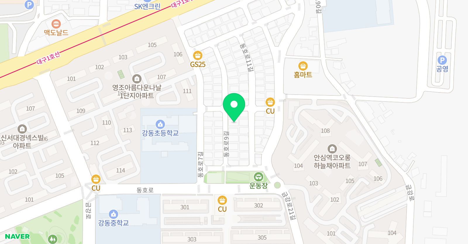 빨간펜 수학의달인 대구매호초점 위치