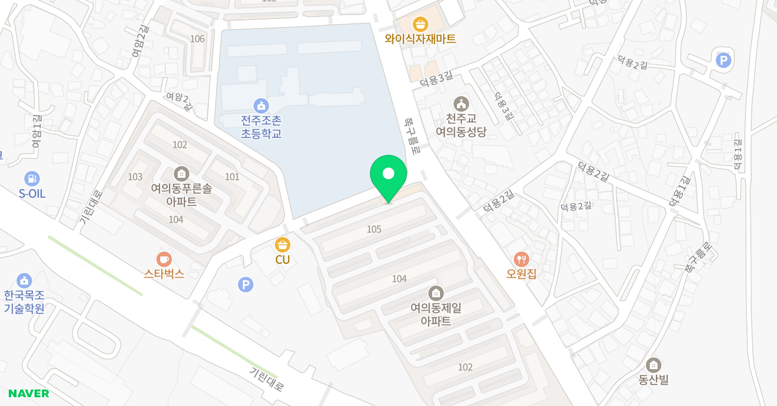 리드앤톡 영어도서관 전북전주여의센터 위치