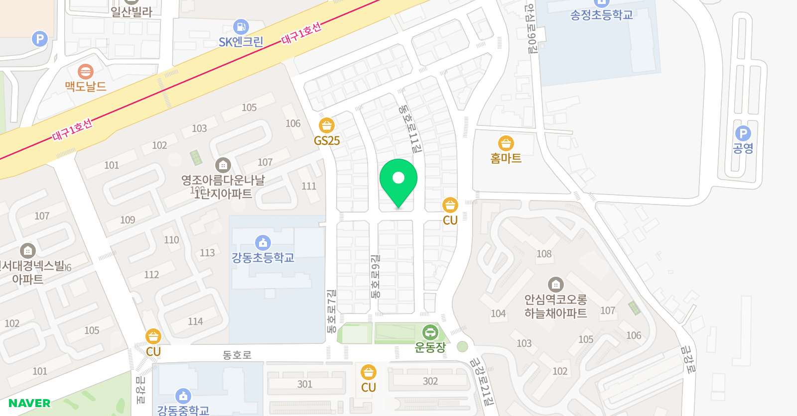 그린아트스콜레 대구안심교육원 위치