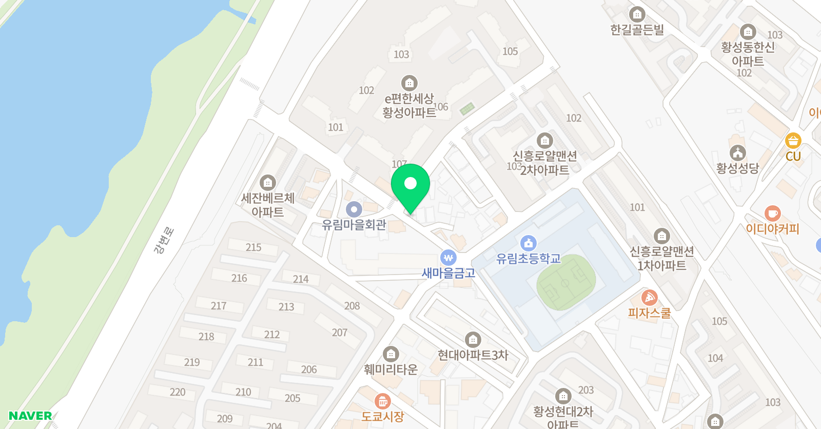 솔루니황성 논술교습소 위치