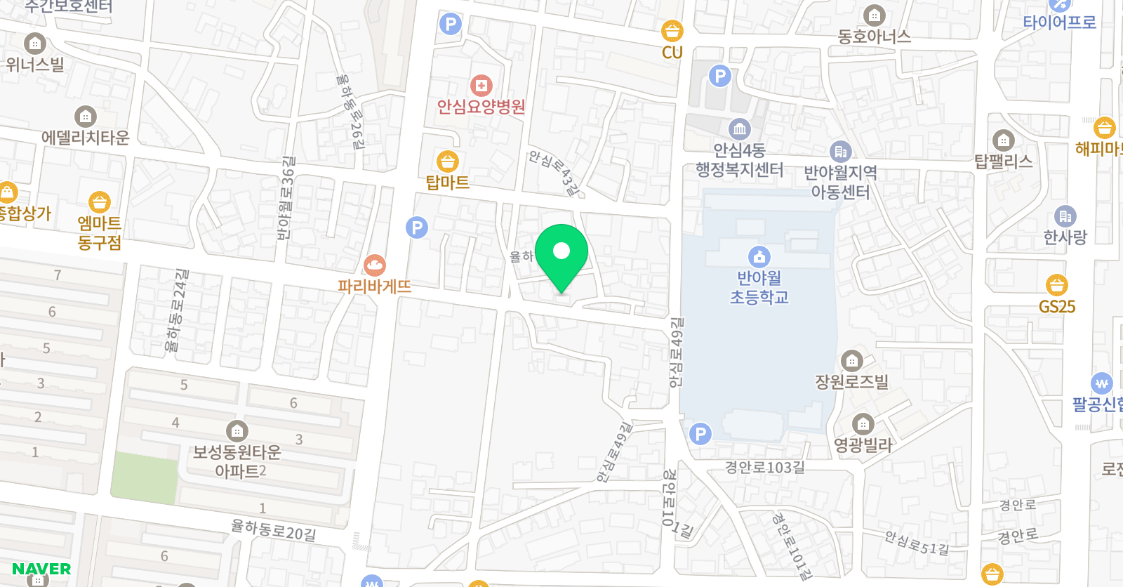 수학 사랑 학원 위치
