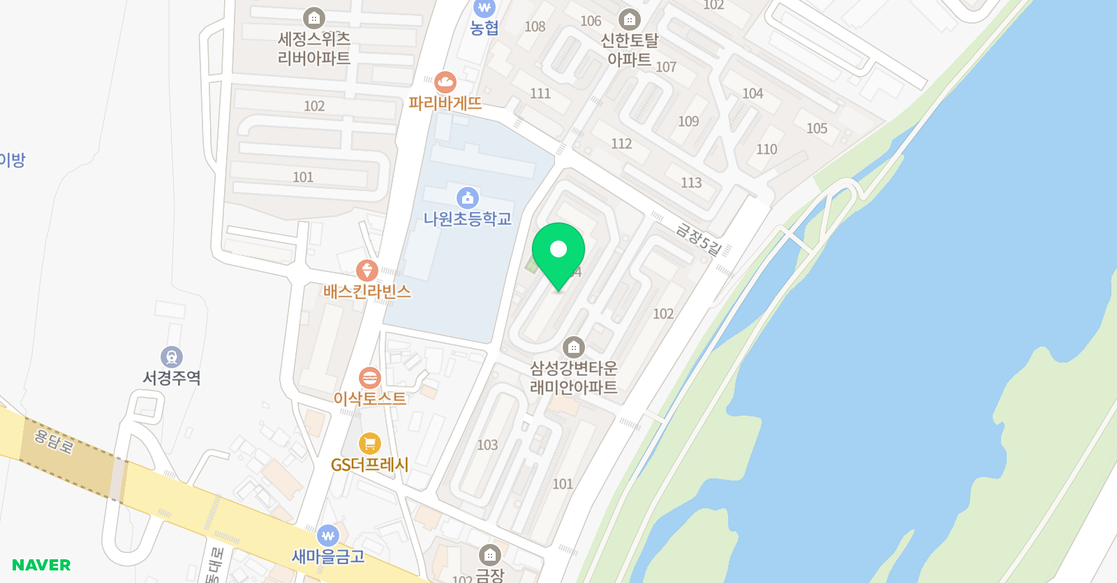 한솔플러스 수학교실 경주금장교실 위치