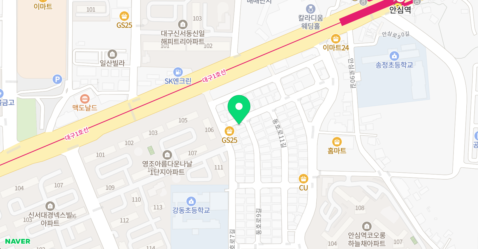 지니쌤사고력수학교습소 위치