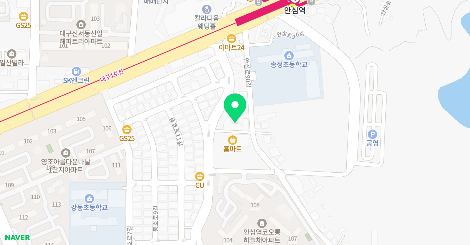 해리 영어학원 위치